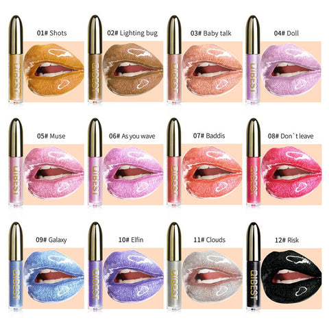 Diamond Glitter Liquid Lipstick Waterproof Lipgloss-BH00671-Veeddydropshipping