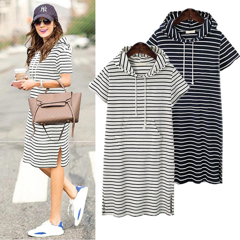 Women Summer Casual Striped Maternity Dresses Clothes Short Sleeve Knee-TB00578-Veeddydropshipping