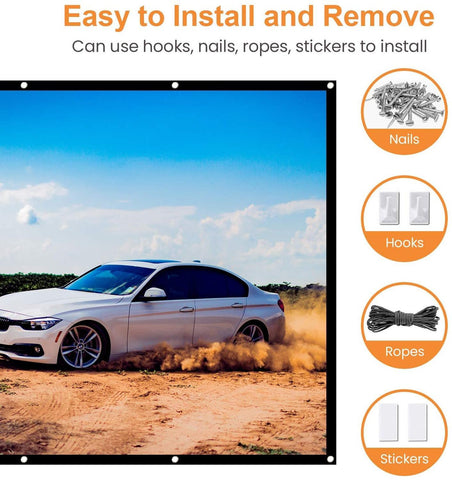 Projector Screen Portable 4K Full HD-Veeddydropshipping