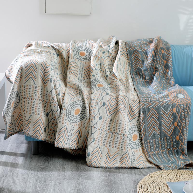 Bohemian Style Cotton Bedspread Warm Throw Blanket-HA00561-Veeddydropshipping