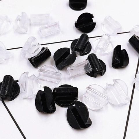 Plastic Buckle Hair Ring Holder fit 4mm Rubber Band for DIY Hairband Tie -JW01646-Veeddydropshipping