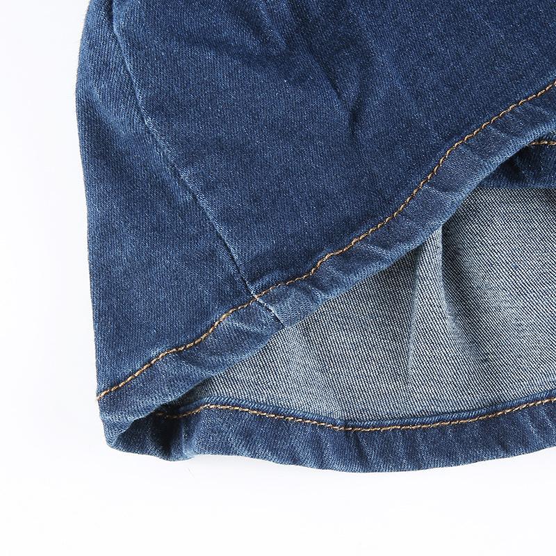 Women Jeans High Waist Pleated Skirts-Veeddydropshipping