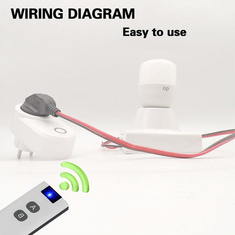 Wireless Remote Control Switch Electrical Outlet Smart EU Wall Socket-TI01140-Veeddydropshipping
