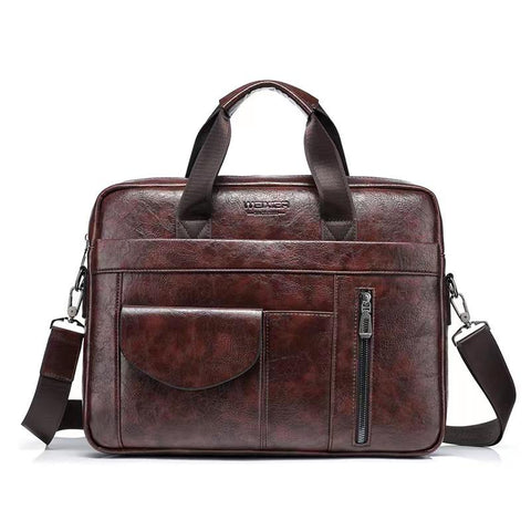 Laptop Business Travel Bags Handbags Leather-BS00427-Veeddydropshipping