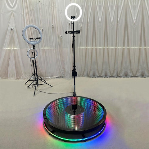 360 Photo Booth Automatic Rotating Selfie Video Spin Machine 80cm 100cm 115cm LED -CE00316-Veeddydropshipping