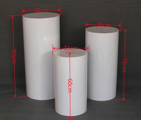 Round Cylinder Pedestal Display Art Decor-HA00596-Veeddydropshipping