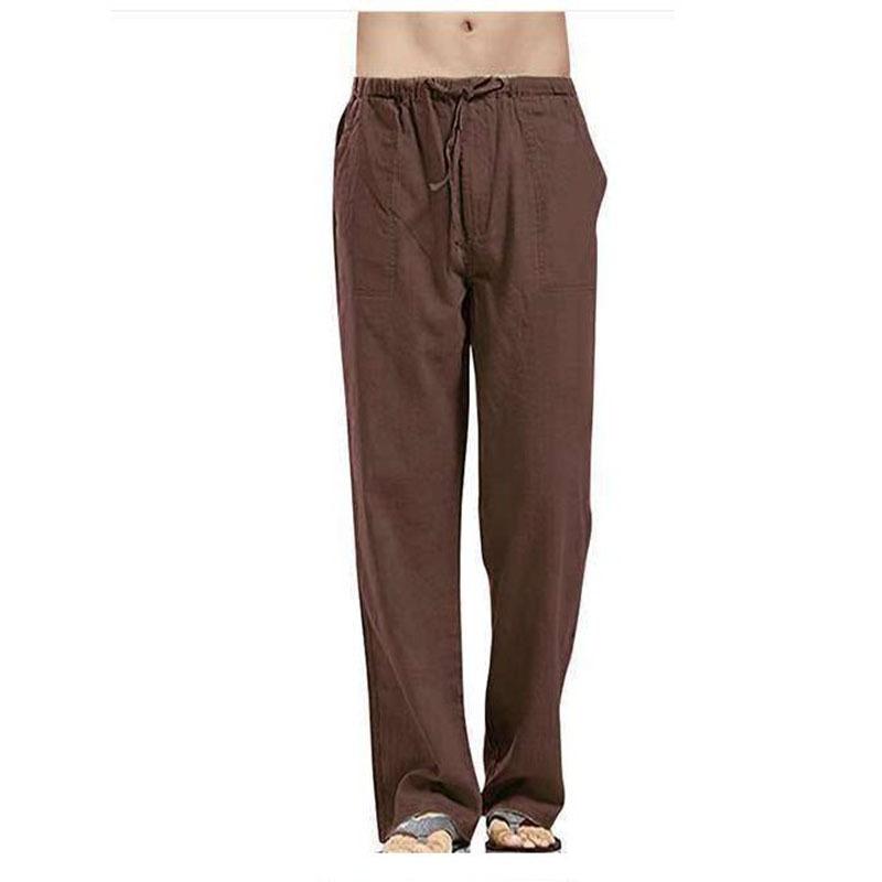 Spring Summer Men Cotton Linen Pants Fashion-Veeddydropshipping