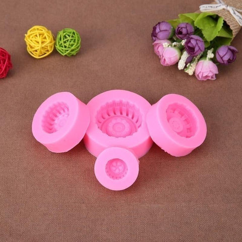 Silicone Cake Mold Tires Wheel Pattern DIY-HA01206-Veeddydropshipping