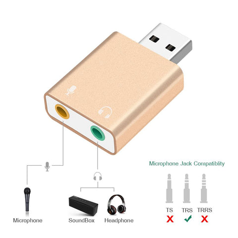 External  Headphone Adapter Stereo Audio Mic Sound Card-CO00086-Veeddydropshipping