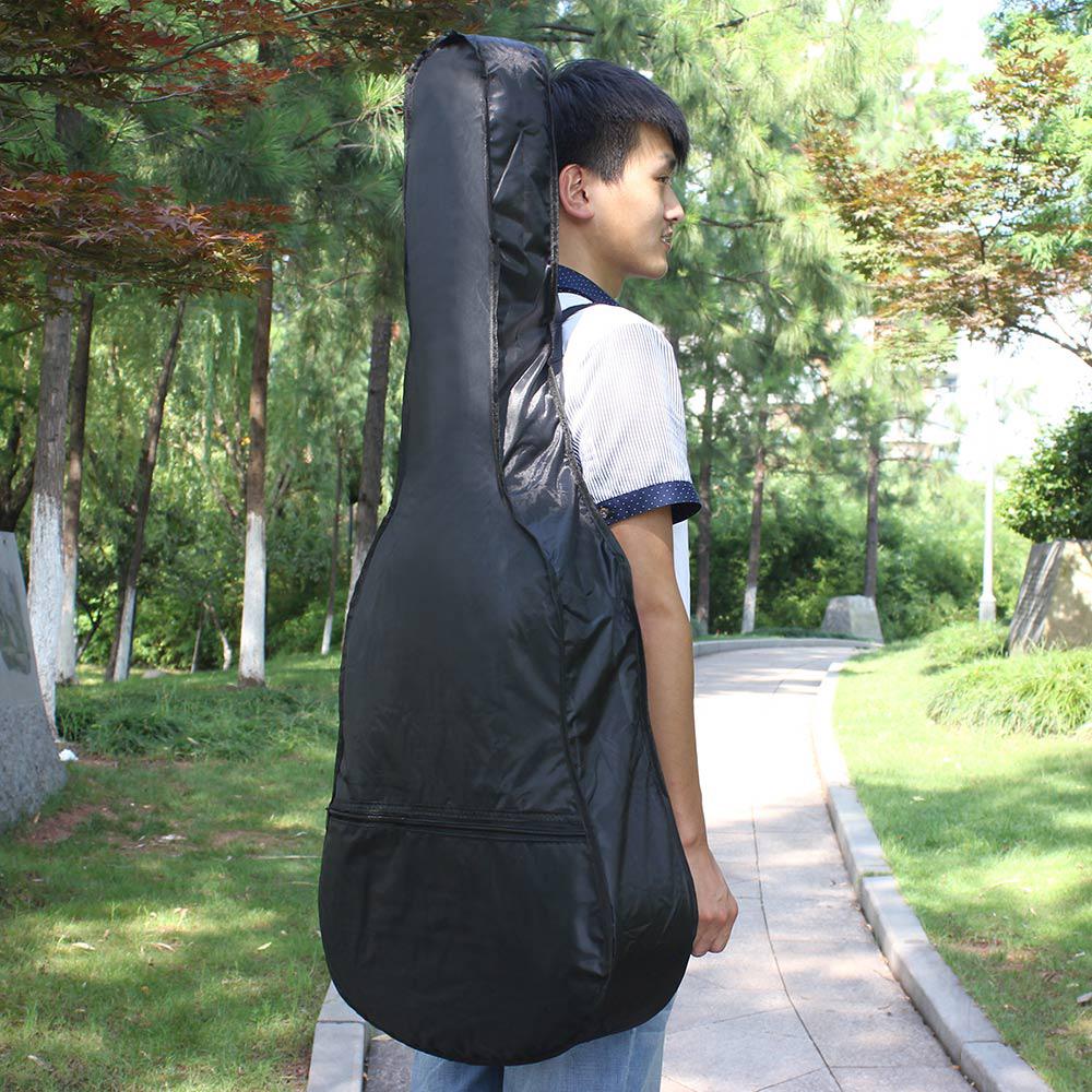 Acoustic Guitar Carry Bag Soft Case with Shoulder Strap Black Backpack-OS01546-Veeddydropshipping