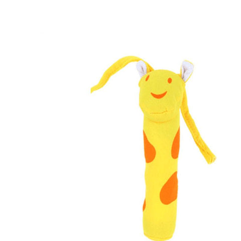 8 Styles Animal Shape Hand Bell Ring Rattles Plush Soft BB Stick Toys-TB00524-Veeddydropshipping