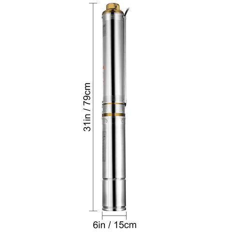 Submersible Deep Well Pump With  Cable-TI00690-Veeddydropshipping