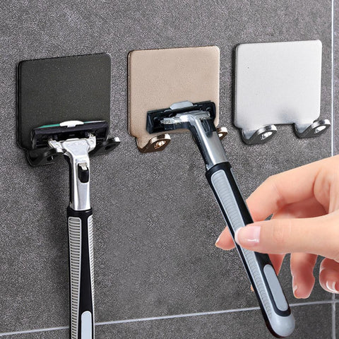 Bathroom Stainless Steel Razor Rack Storage Hook-HA00861-Veeddydropshipping