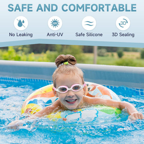 Kids Swim Goggles Anti Fog No Leak 100% UV Protection Swiming Goggles -OS00148-Veeddydropshipping