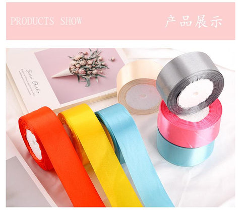 25 Yards/Roll 40mm Silk Satin Ribbon for Wedding-HA00008-Veeddydropshipping