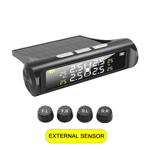 Car TPMS Tyre Pressure Monitoring System Solar Power Digital LCD Display-AM00142-Veeddydropshipping