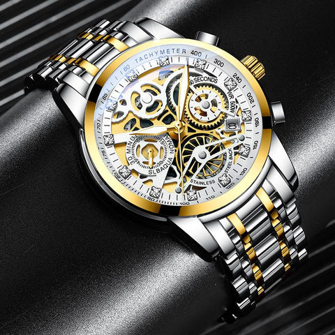 Rotating Window Watches Luxury Fashion Luminous  Men Quartz -JW00672-Veeddydropshipping