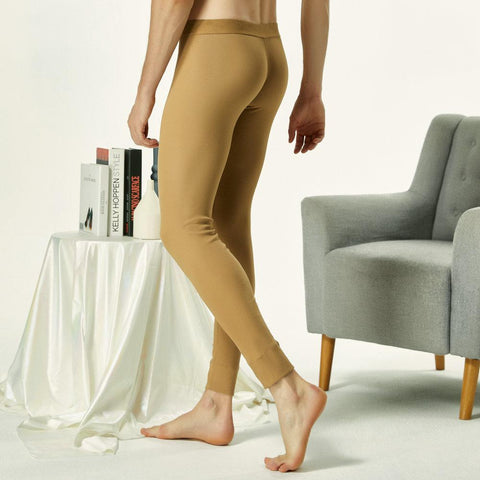 winter Men&#39;s sexy cotton Long johns Low Rise Thermal-MF01540-Veeddydropshipping