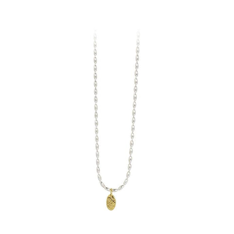 Vintage Olive Beads Chian Necklace  Clavicle Choker-JW01268-Veeddydropshipping