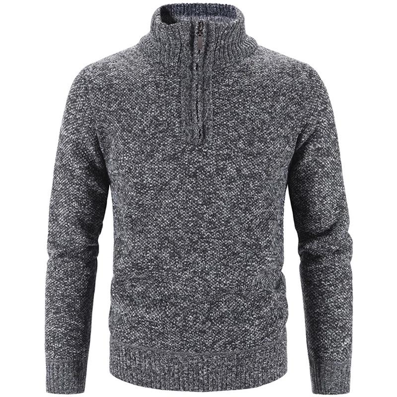 Fleece Thicker Sweater Half Zipper Turtleneck Warm-MF00004-Veeddydropshipping