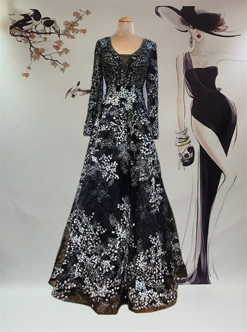 Long Luxury Evening Dresses Gowns-WF01543-Veeddydropshipping