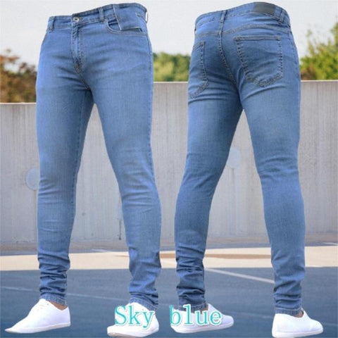 Jeans Casual Slim Fit Work Trousers Male Vintage-MF00568-Veeddydropshipping