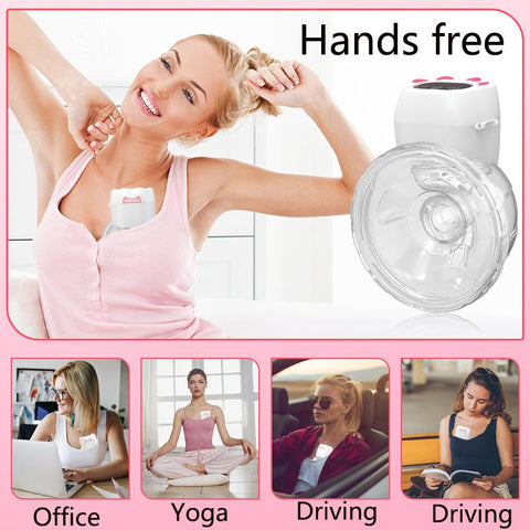 LED Display Hands Free Portable Electric Breast Pump Low Noise-TB00636-Veeddydropshipping