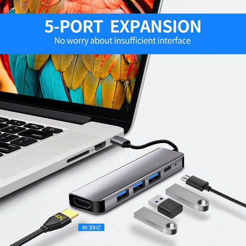 Thunderbolt 3 Adapter USB Type C Hub for HDMI-compatible 4K support Samsung Dex mode-CE00037-Veeddydropshipping