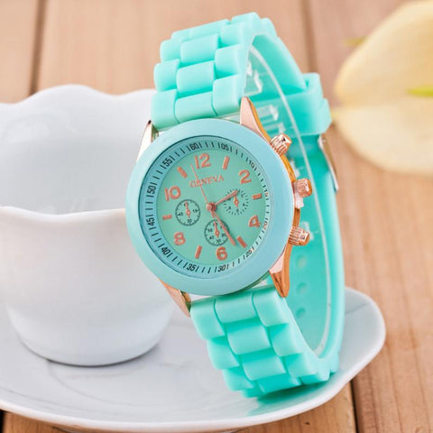 Fashion Luxury Brand Silicone Quartz Wrist Watch For Female -JW01017-Veeddydropshipping