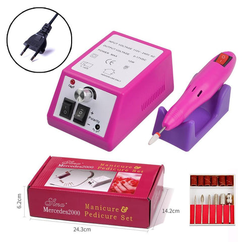 Nail Drill Machine Electric Manicure 5pcs Milling Cutter Set tools-BH01050-Veeddydropshipping