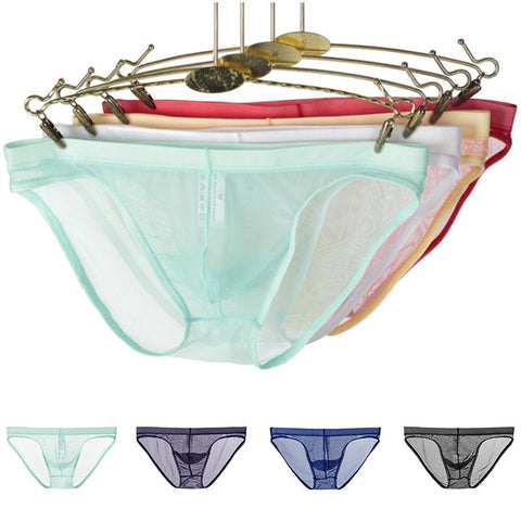 Briefs Ice Silk Men Underwear Cool Summer Briefs Sexy Underwear-MF01646-Veeddydropshipping