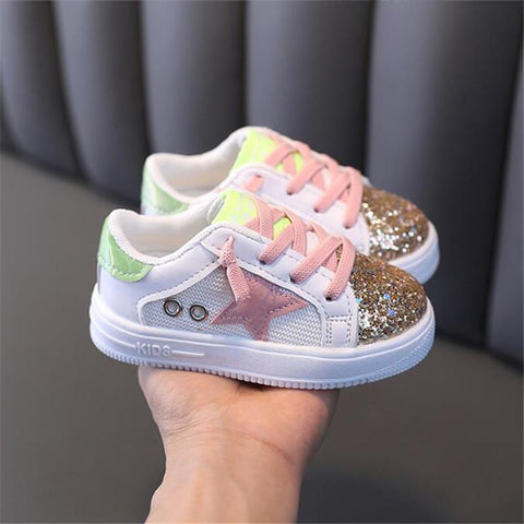 Fashion Sequins Children&#39;s Shoes Leather Girls-TB00178-Veeddydropshipping