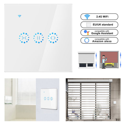 Ewelink smart curtain motor Electrical Blinds WiFi Switch Touch APP Voice-TI01085-Veeddydropshipping