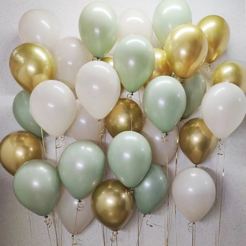 Retro Chrome Latex Balloons Set Baby Shower-HA00762-Veeddydropshipping