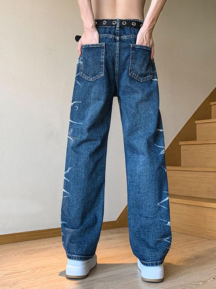 Wide Leg Denim Trousers Y2k Street Style High Quality-MF00583-Veeddydropshipping