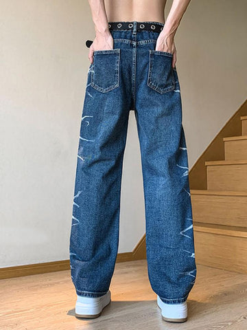 Wide Leg Denim Trousers Y2k Street Style High Quality-MF00583-Veeddydropshipping