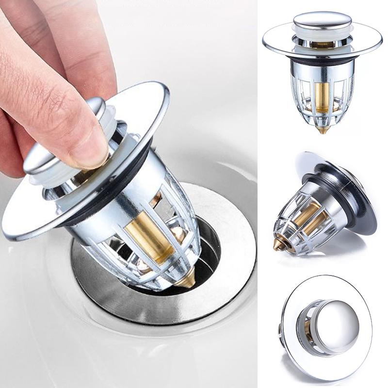 Copper Pop-Up Bounce Core Basin Drain-HA01049-Veeddydropshipping