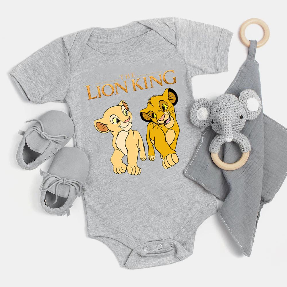 The Lion King Baby Girl Boy Clothes Cartoon Simba Print Infant Bodysuit-TB00295-Veeddydropshipping