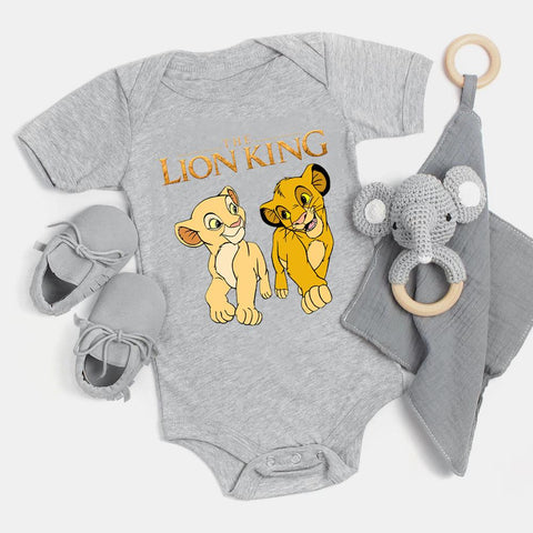 The Lion King Baby Girl Boy Clothes Cartoon Simba Print Infant Bodysuit-TB00295-Veeddydropshipping