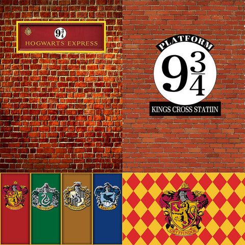 Red Brick Wall Witch backdrop Photographic Backgrounds Photophone Magic -CE00491-Veeddydropshipping