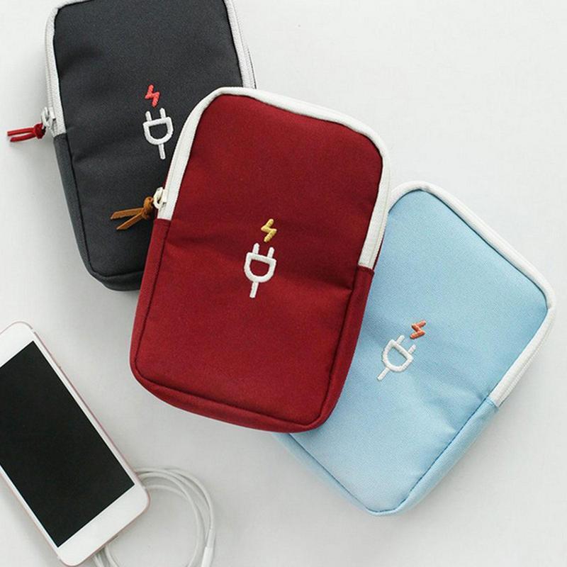 Portable Cable Digital Storage Bags Organizer USB Gadgets Wires Charger Power Battery Zipper-PA00888-Veeddydropshipping