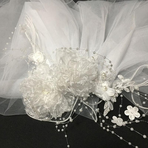 Bride Multi Layer Wedding Veil Headband-WF01454-Veeddydropshipping
