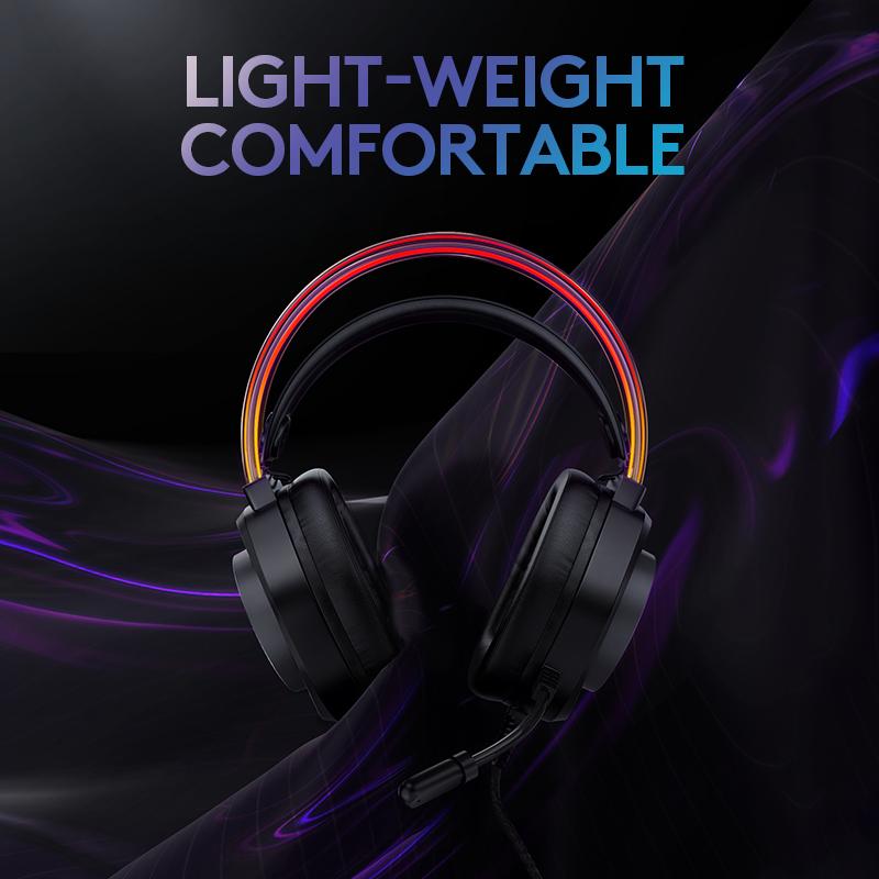 RGB Gaming Headphone with Mic 3.5mm Wired-Veeddydropshipping