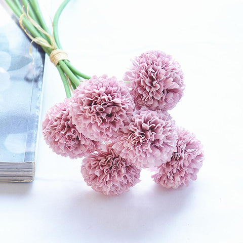 Sticks/Bouquet Mini Hydrangea Artificial Flowers-HA00697-Veeddydropshipping
