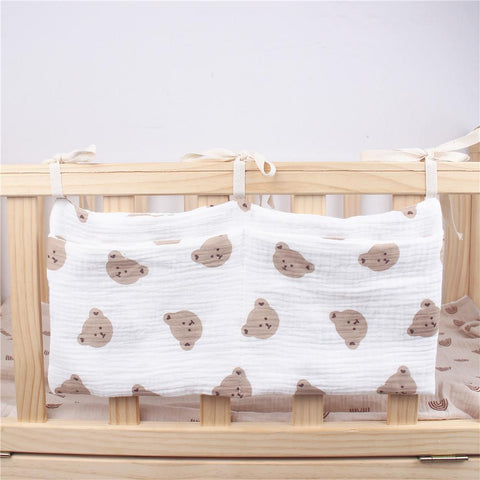 Baby Crib Storage Bag Nappy Organizer Portable Newborn Bed Headboard-TB00707-Veeddydropshipping