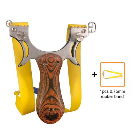 Quality Stainless Steel Catapult with Flat Rubber Band Outdoor Shooting-OS01443-Veeddydropshipping