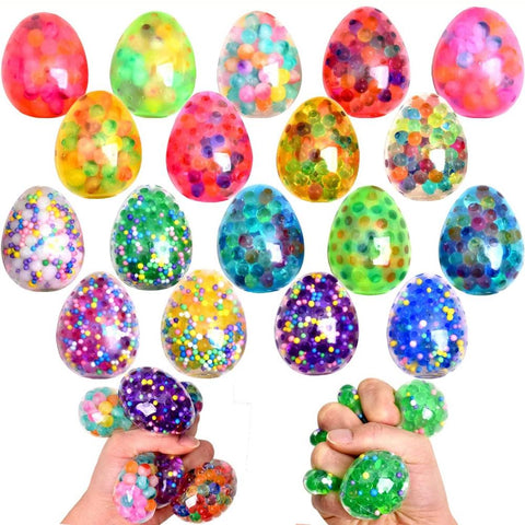 6/12PCS Easter Eggs Colorful Water Beads Stress Relief-TB01543-Veeddydropshipping
