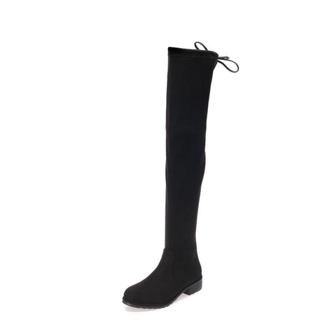 Stretch Female Boots Over the Knee Long High Genuine-BS00940-Veeddydropshipping