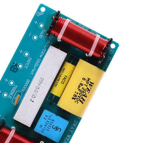 1pc Speaker 3 Way Audio Frequency Divider Treble + Midrange + Bass -CE00902-Veeddydropshipping