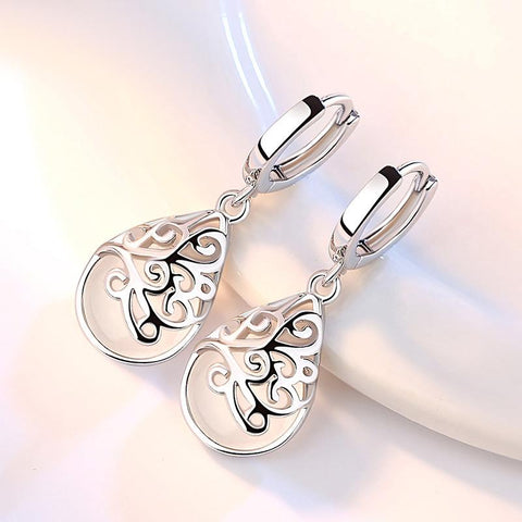 925 silver plated Long Tassel Earrings Jewelry Fashion -JW01457-Veeddydropshipping